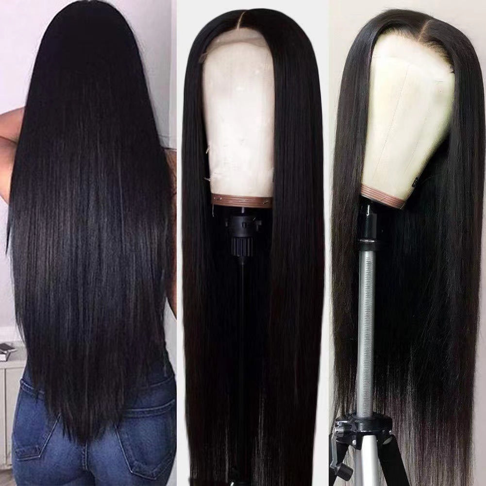 Perruque Lace Front 13x4 – Cheveux Longs Naturels, Fait Main