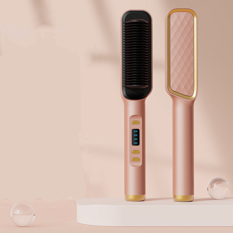 Brosse Coiffante Ionique 2-en-1 – Lisse & Ondule en Douceur