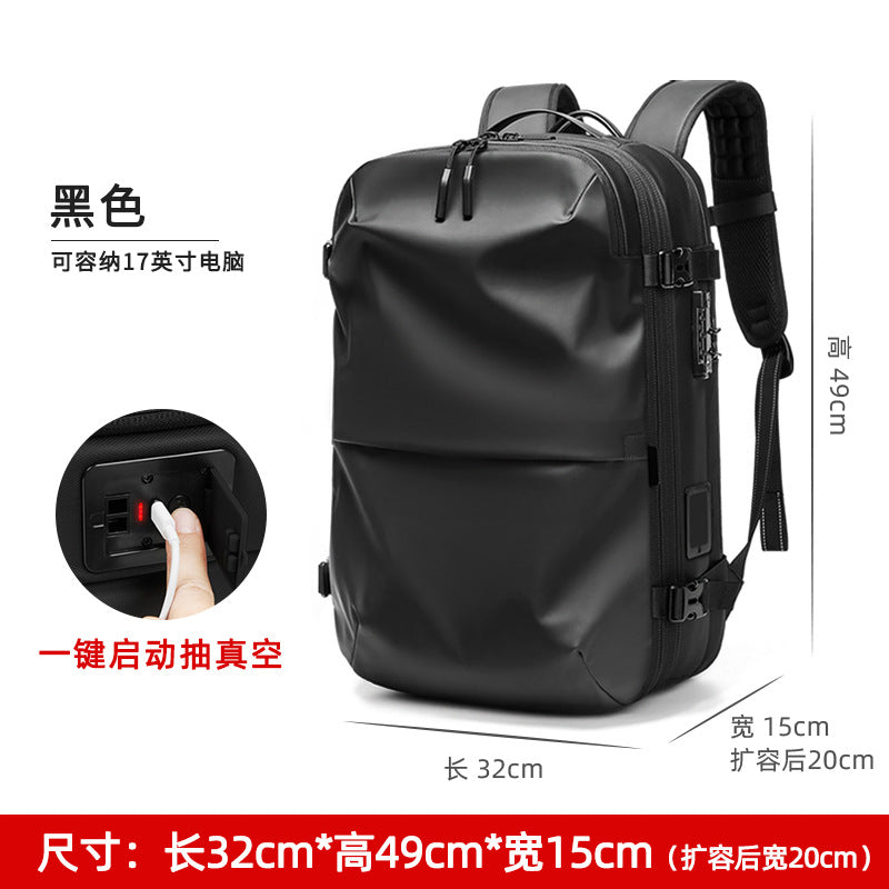 Men's backpack, multi-functional travel bag, vacuum-compressed anti-travel business computer backpack, large capacity