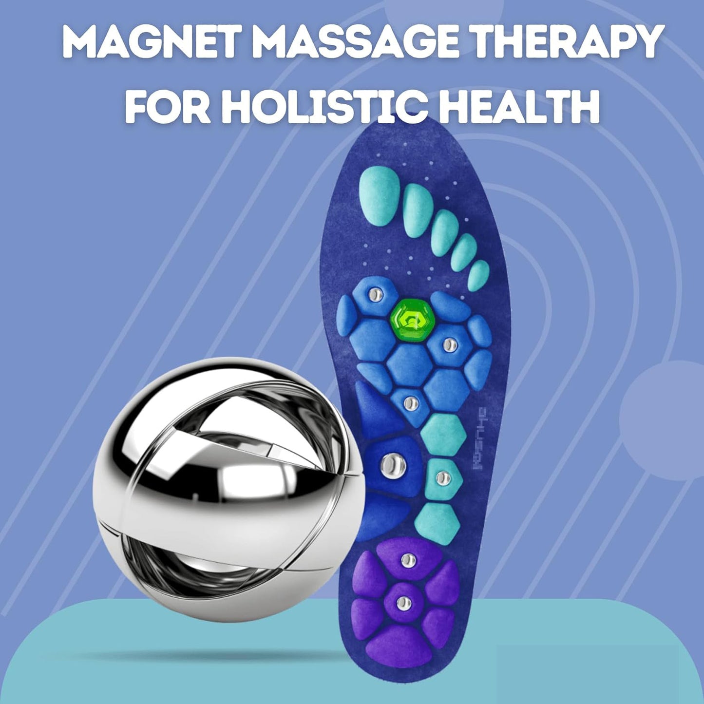 Semelles de massage des pieds par magnétothérapie pour hommes et femmes