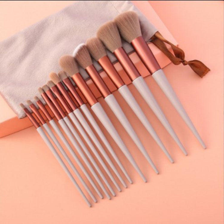 Set 13 Pinceaux Maquillage Pro – Teint, Yeux, Highlighter, Blush & Fond de Teint