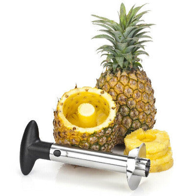 Couteau Éplucheur Ananas 3-en-1 – Trancheur, Videur, Découpe Facile