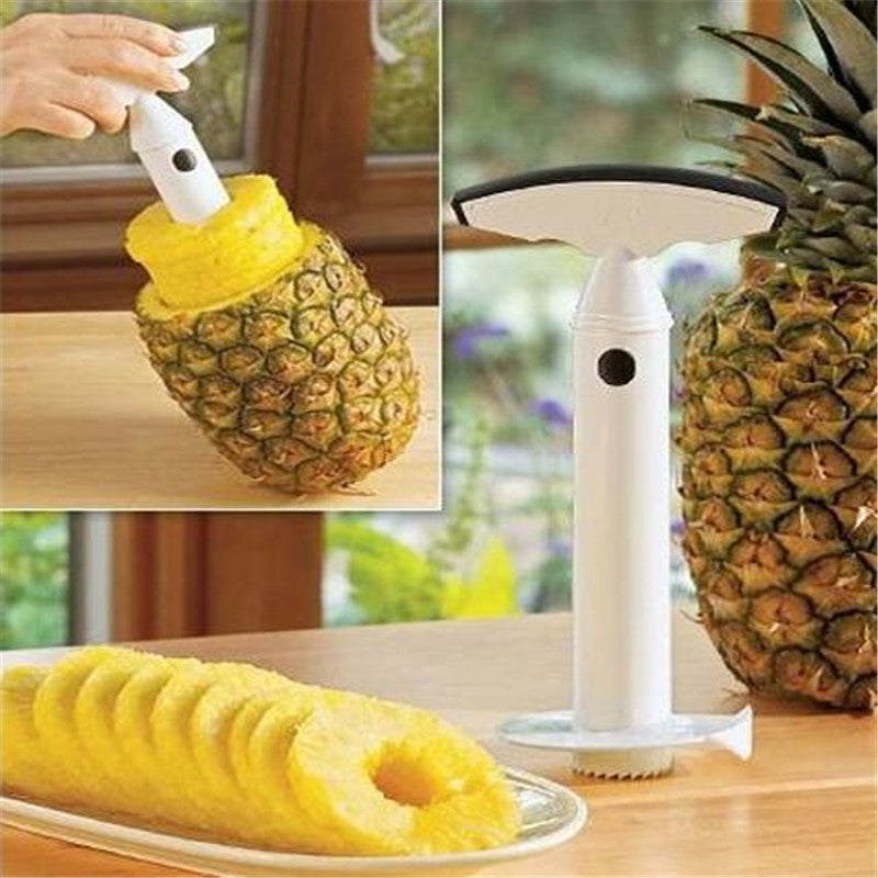 Couteau Éplucheur Ananas 3-en-1 – Trancheur, Videur, Découpe Facile