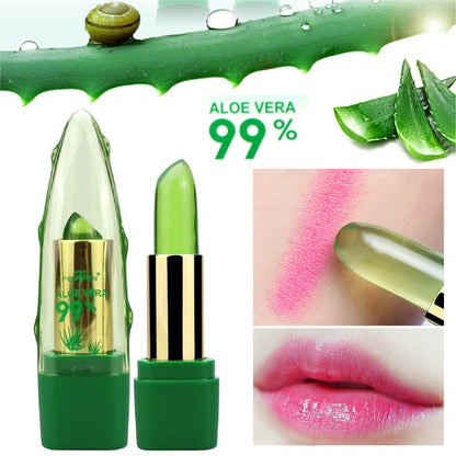 Rouge à Lèvres Magique Aloe Vera – Hydratant, Changeant de Couleur, Gloss & Baume Soin