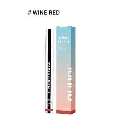 Crayon à Lèvres Waterproof Marron Foncé – Longue Tenue, Effet Pulpeux & Brillant