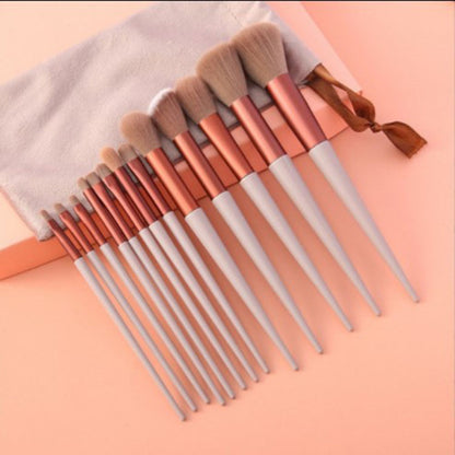 Set 13 Pinceaux Maquillage Pro – Teint, Yeux, Highlighter, Blush & Fond de Teint