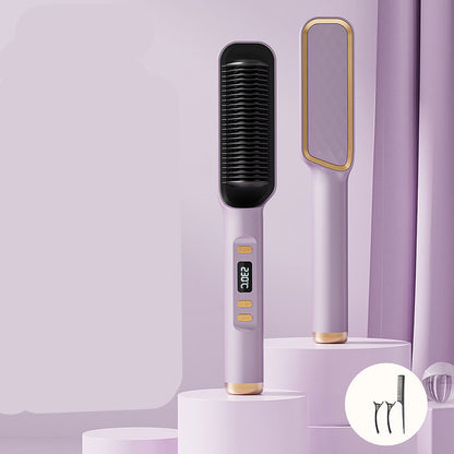 Brosse Coiffante Ionique 2-en-1 – Lisse & Ondule en Douceur